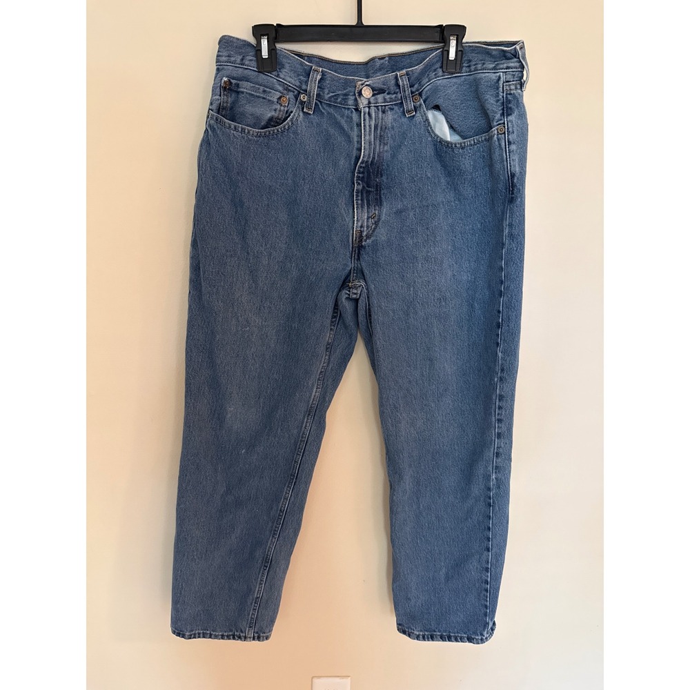 Levis 550 Relaxed Fit Tapered Leg Jeans Mens 36x30 Medium Wash Blue Denim
